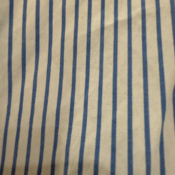 Vineyard Vines Shep & Ian Stretch Blue White Stripe LG Classic Fit Whale Shirt - Picture 2 of 6